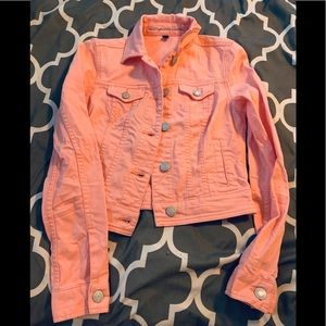 American Eagle Coral Jean Jacket